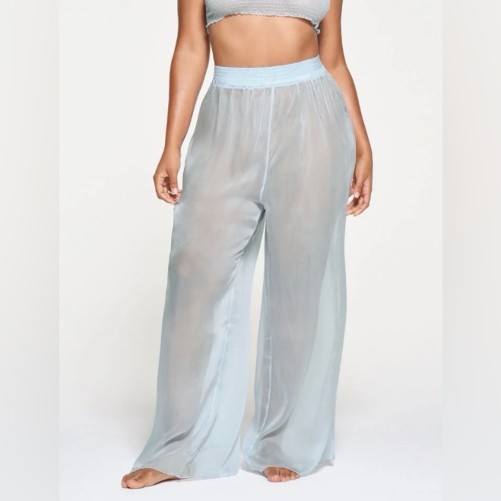 SKIMS Sheer Romance Smocked Pants